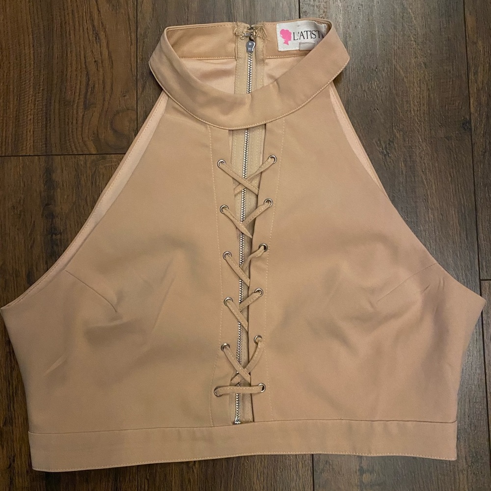Halter crop top